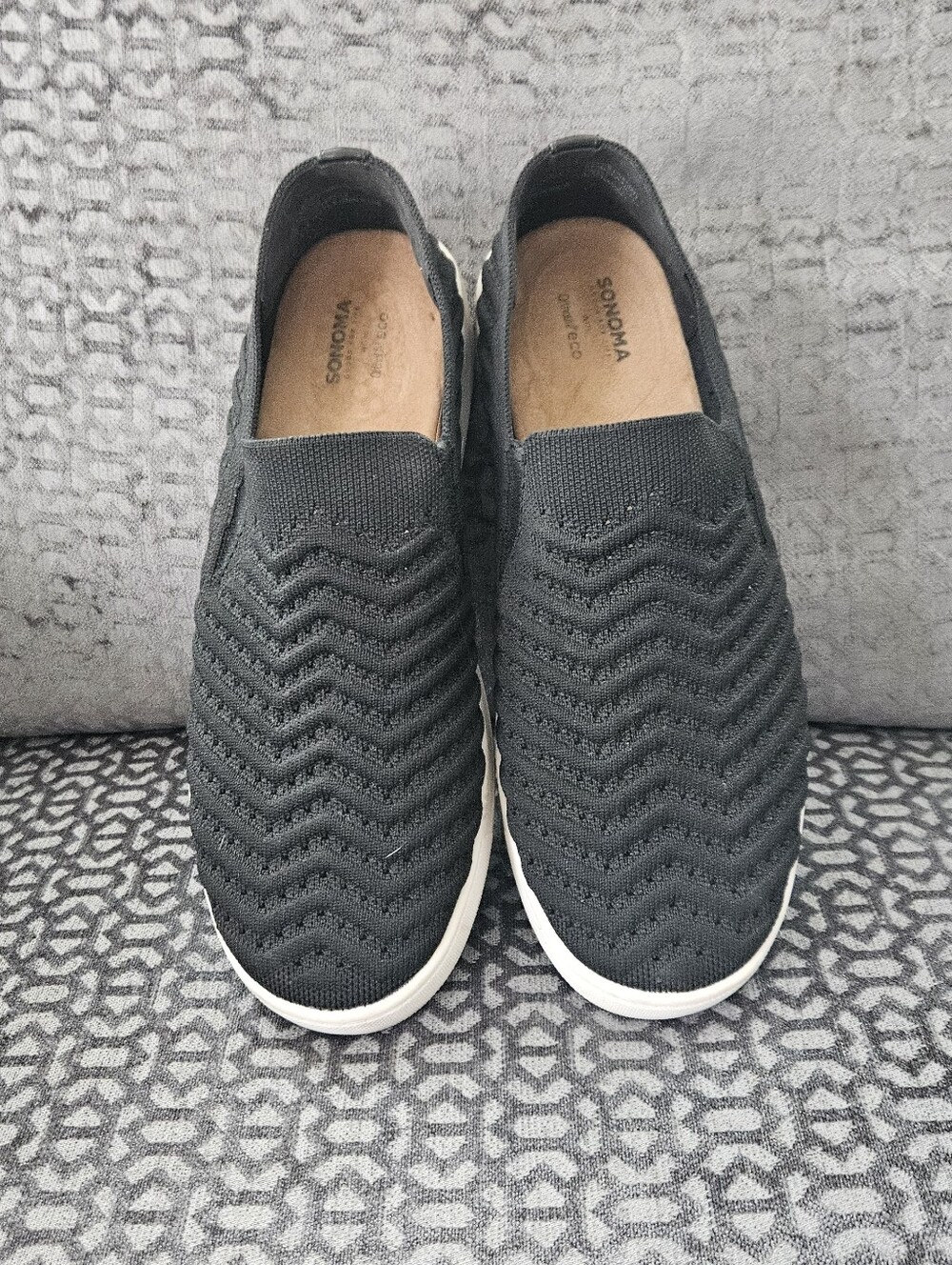 Sonoma Casual Slip-On Sneakers, Black, EC, Sz 9